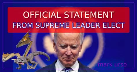 official statement  supreme leader elect