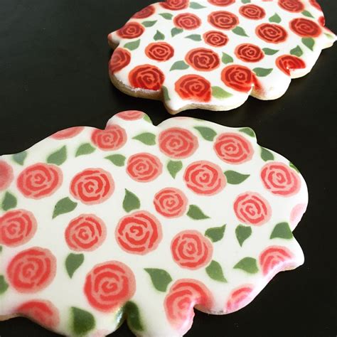 piece roses stencil set rose stencil rose cookies cookie decorating