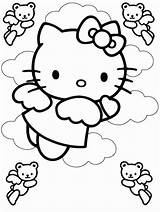 Kitty Hello Coloring Pages Color Printable Kids Sheets Print Sheet Colouring Cute sketch template
