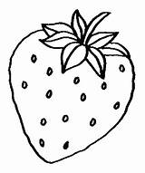 Strawberry Coloring Print Fruit Printables sketch template