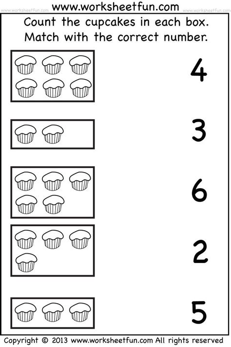 Pre K Printable Worksheets Numbers Learning How To Read