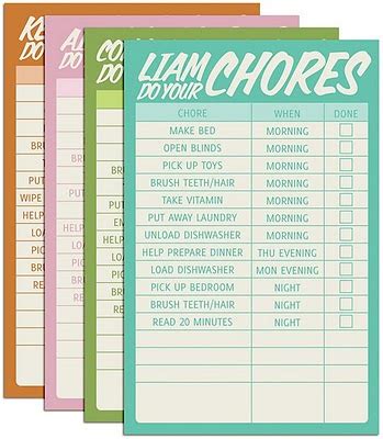 printable chore charts  kids