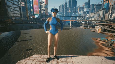 swim suit and tank belly all colors cyberpunk 2077 mod