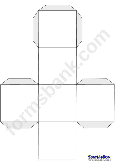 giant dice printable template