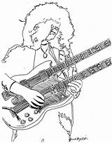 Jimmy Coloring Drawing Zeppelin Deviantart Drawings Rock Guitar Led Pages Canvas Clipartmag sketch template