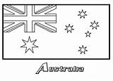 Bendera Mewarnai Australien Coloringpagebook Malvorlagen sketch template