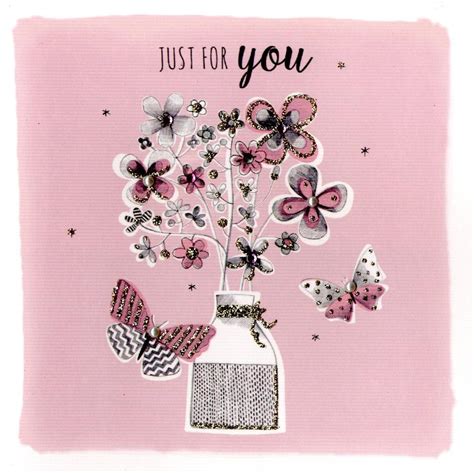 just for you greeting card blank inside cards