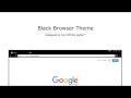 complete black theme  google chrome chrome web store