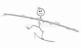 Tightrope Rope Businessman Balancing sketch template