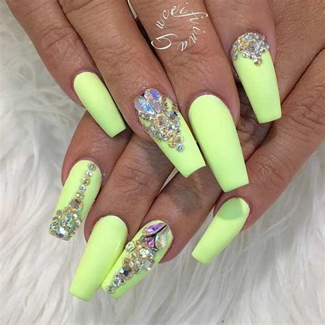 Neon Coffin Nails New Expression Nails