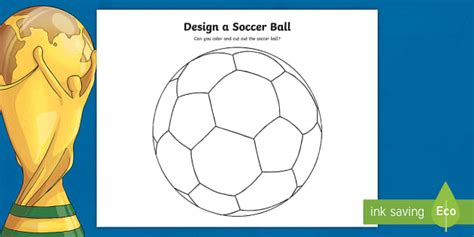 design  soccer ball coloring sheet