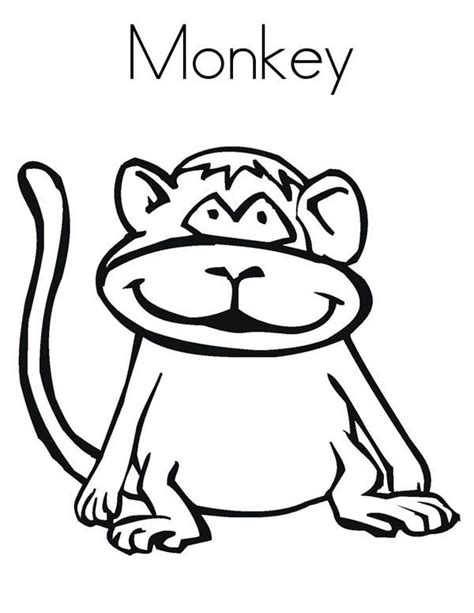 monkey coloring page monkey coloring pages  coloring pages