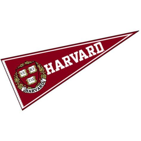 harvard university felt pennant  felt pennants  harvard