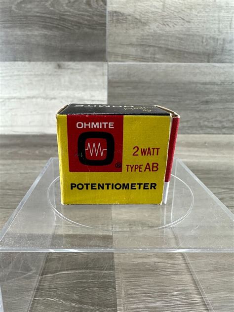 ohmite cmu  potetentiometer  meg ohms  watt type ab catalog
