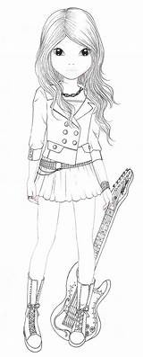 Avril Coloring Drawing Model Top Ichigo Aya Models Blanc Deviantart Pages Colouring Choose Board sketch template
