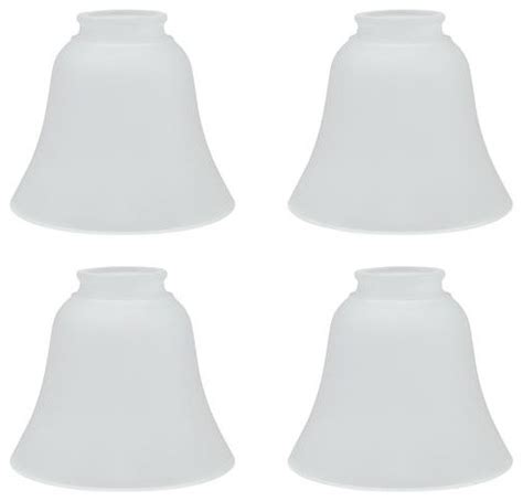 23026 4 replacement bell shaped frosted glass shade 4 pack