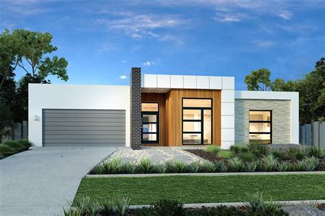 single story modern house plans single story flat roof design