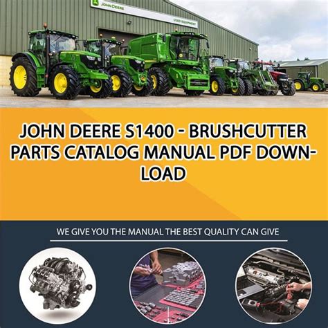 john deere  brushcutter parts catalog manual   service manual repair manual