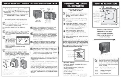 series install instructions knox box