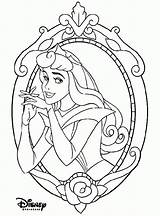 Aurora Coloring Princess Disney Pages Mirror Princesses Color Beauty Sleeping Colouring Kids Colors Face Play Print Bell Popular Coloringhome Choose sketch template