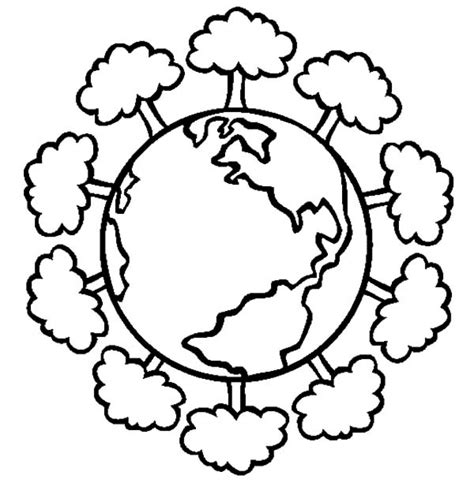 earth coloring page preschool coloring pages