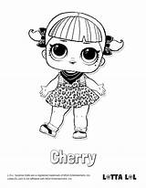Lol Coloring Pages Surprise Cherry Lotta Doll Color Printable Colouring Sheets Visit sketch template