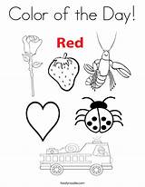 Coloring Color Pages Red Preschool Twistynoodle Colors Object Worksheets Kids Printable Activities Pikmin Noodle Sheets Colouring Print Colour Teaching Toddler sketch template