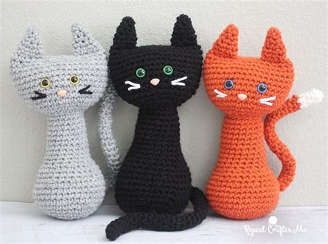 awesome crochet cat patterns  knitting patterns handy