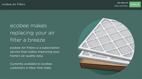 ecobee launches air filter subscription service