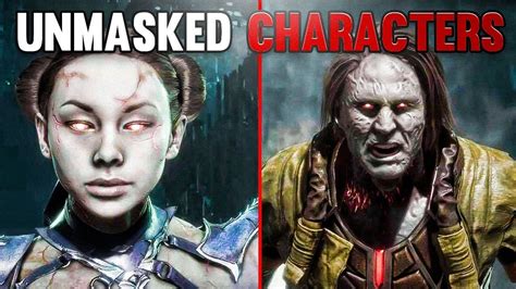 Mortal Kombat 11 Every Character Unmasked And Face