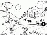 Farm Granja Colorea Bauernhof Lejos Infantiles Colorat Planse Nube Everfreecoloring Patos Cinco Mayo 775d Imagui Asnos Gallinas Vacas Cerdos Pollitos sketch template
