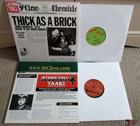 Jethro Tull Thick As A Brick 40th Anniversary Special Edition 2 Lp Box