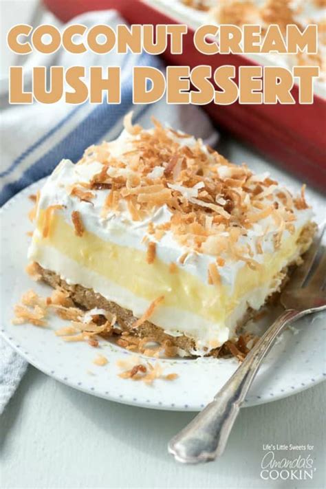 this coconut cream lush recipe is light creamy and filled