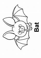 Bat Coloring Cute Pages Baby Printable Categories Kids Books Coloringonly sketch template
