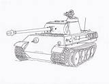 Panzer Resmi Boyama Kolay sketch template