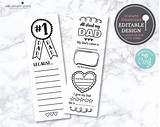 Bookmarks Fathers sketch template