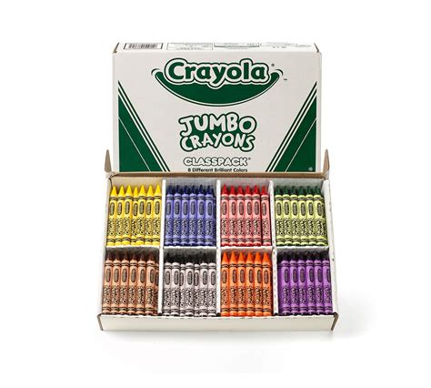 crayola jumbo crayons  count  colors crayolacom crayola
