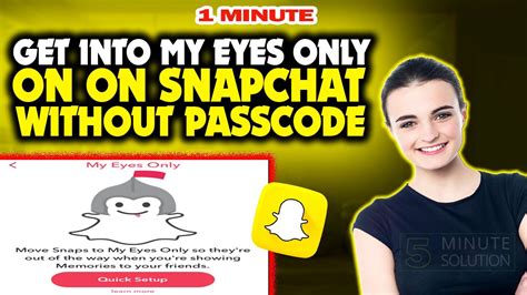 How To Get Into My Eyes Only On On Snapchat Without Passcode 2023 Youtube