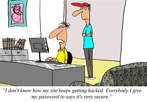 password hacked comic  jerry king fun  work tech humor geek lifestyle