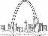 Arch Louis Coloring St Gateway Arc Pages Printable Get Adult Sheets Drawings Missouri Social Skyline Saint Gif Fourth Grade Rushmore sketch template