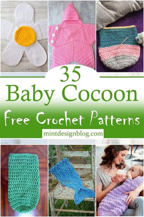 crochet baby cocoon patterns mint design blog