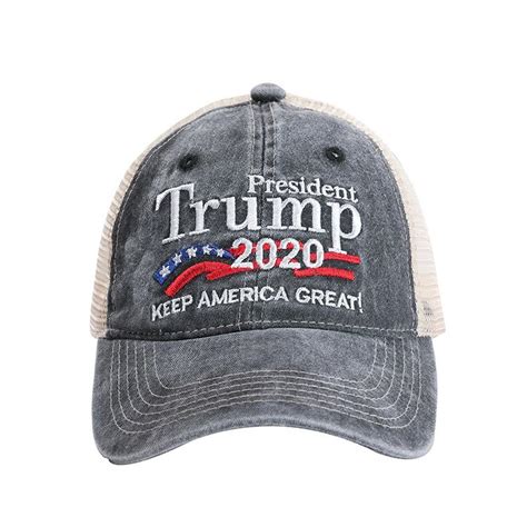 types donald trump  baseball cap patchwork washed outdoor  america great  hat