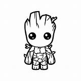 Groot Coloring Pages Cool Marvel Baby Kids Drawing Avengers Drawings Vector Hard Silhouette Superhero Clip Avenger Colouring Vinyl Lego Kindness sketch template