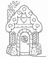Gingerbread House Christmas Printable Coloring Pages Printables Kids Freekidscoloringpage Houses Colouring Template Preschool Theme Sheets sketch template