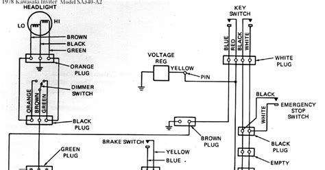 kawasaki bayou  wiring diagram   kawasaki klf bayou atv service manual