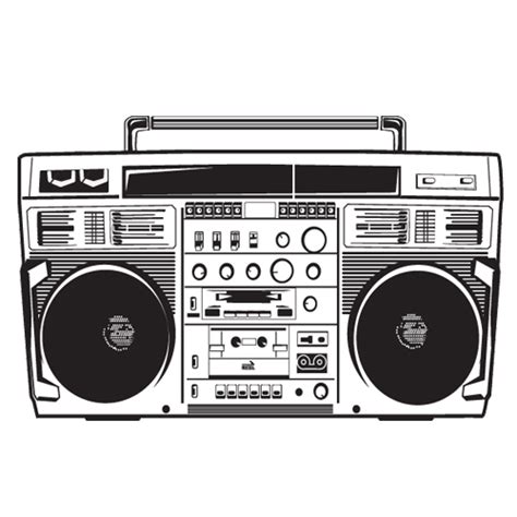 boombox drawing stereophonic sound boombox png