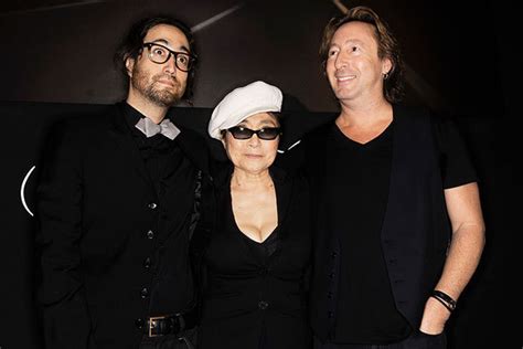 Sean Lennon Yoko Ono And Julian Lennon Photo Julian