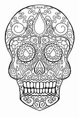 Coloriage Muertos Crane Erwachsene Mexique Sheets Mexicaine Fête Mandala Malbuch Crâne Monsieur Mort Tete Mexicain Ausmalbilder Skeletons Adulte Detailed Adultes sketch template