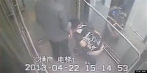 chinese woman poops  glass elevator huffpost
