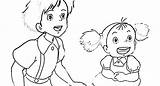 Coloring Pages Totoro Satsuki Ponyo Ghibli Studio Mei Colouring トトロ Drawing Neighbor Printable Aphmau Google Dessin Coloriage Photobucket Kawaii Chan sketch template